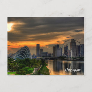 Carte Postale Singapour Goldenhour