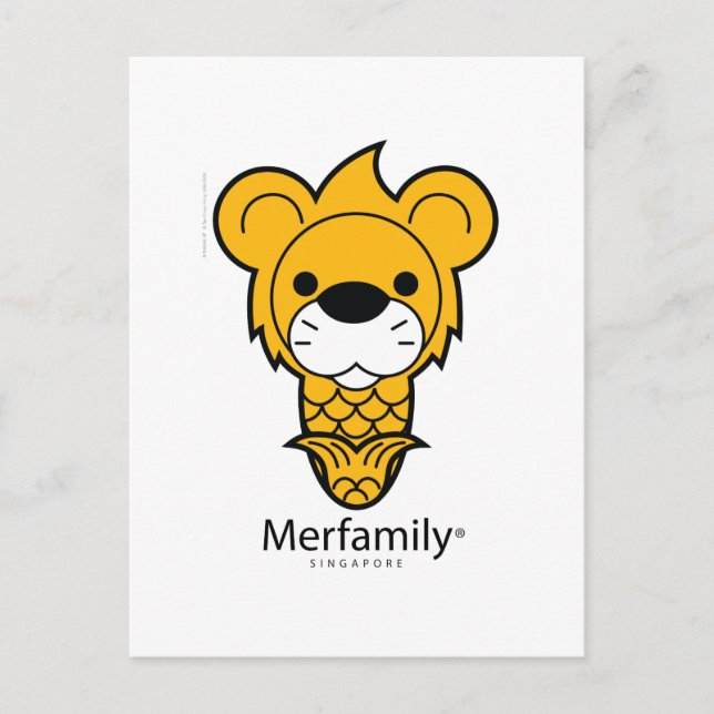 Carte Postale SINGAPOUR "Merfamily®" (Devant)