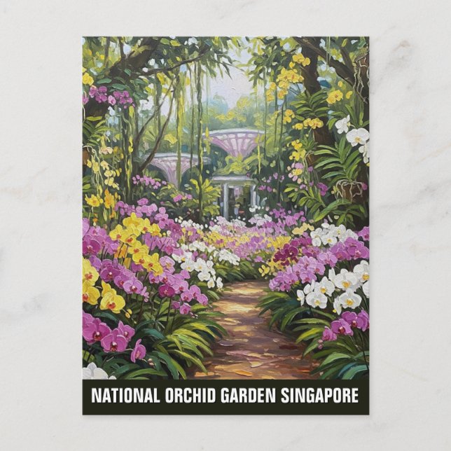 Carte postale Singapour National Orchid Garden (Devant)