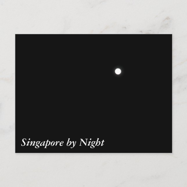 Carte Postale Singapour par nuit (Devant)