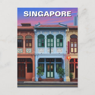 Carte Postale Singapour Shophouses Travel