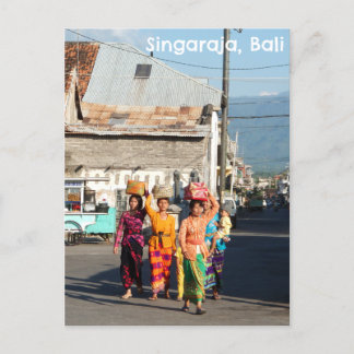 Carte postale Singaraja Bali Indonésie Balinaises