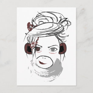 Carte Postale singe.