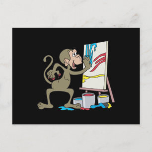 Carte Postale singe artiste
