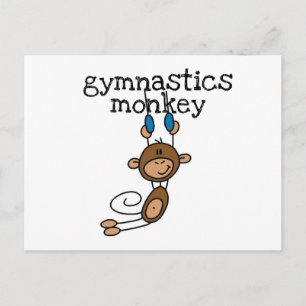 Carte Postale Singe de gymnastique