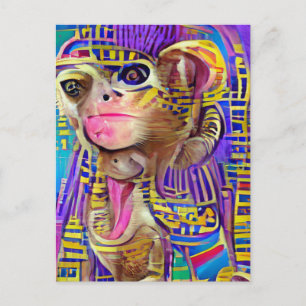 Carte Postale Singe égyptien Jigsaw