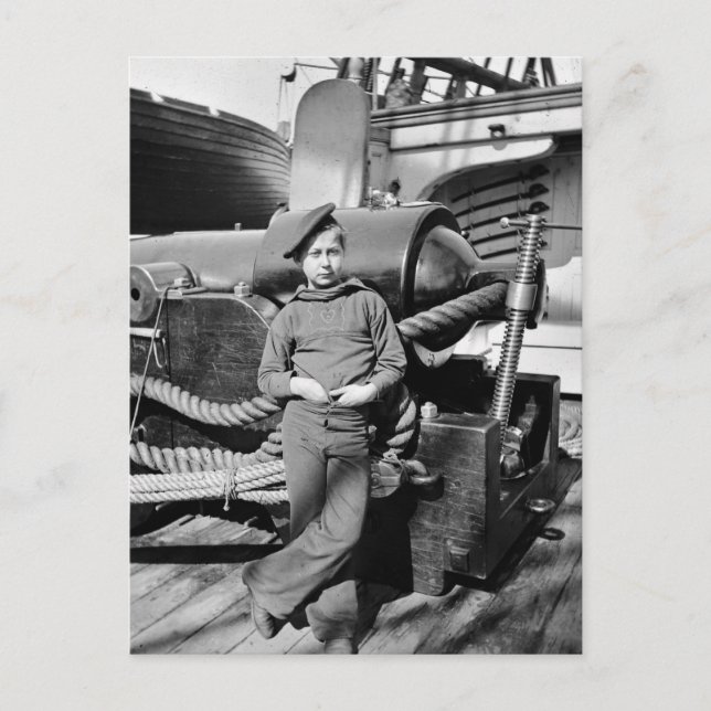 Carte Postale Singe en poudre de guerre civile, années 1860 (Devant)