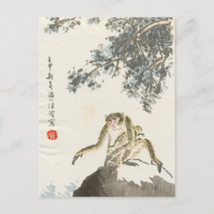 Carte Postale Singe japonais