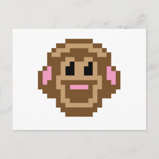 Carte Postale Singe Pixel