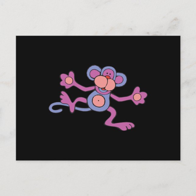 Carte Postale singe pourpre (Devant)