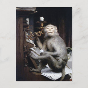 Carte Postale Singe souriant