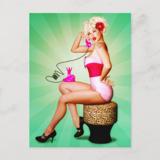 Carte postale Singy Dingy Pinup
