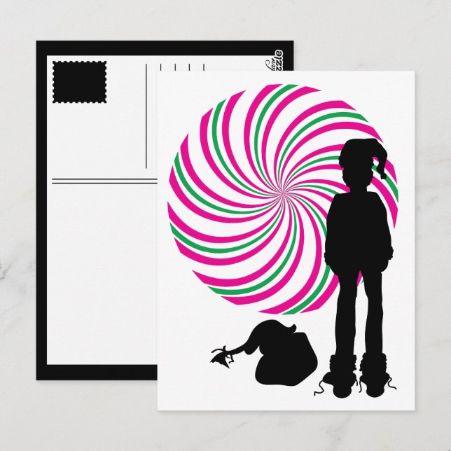 Carte Postale sinistre père Noël (Devant / Derrière)