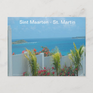 Carte Postale Sint Maarten - Saint Martin Océan Bleu Mer