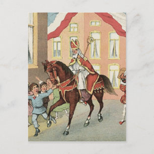 Carte Postale Sinterklaas Dutch St. Nick Vintage St. Nicholas