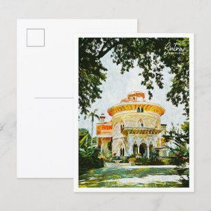 Carte Postale Sintra Portugal Belle peinture à l'huile paysage