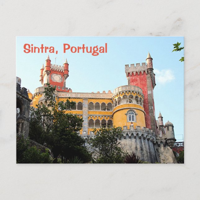 Carte Postale Sintra, Portugal : Palais Pena, près de Lisbonne (Devant)