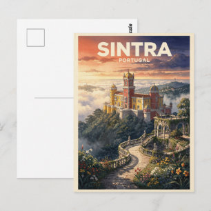 Carte Postale Sintra Portugal Voyage Rétro