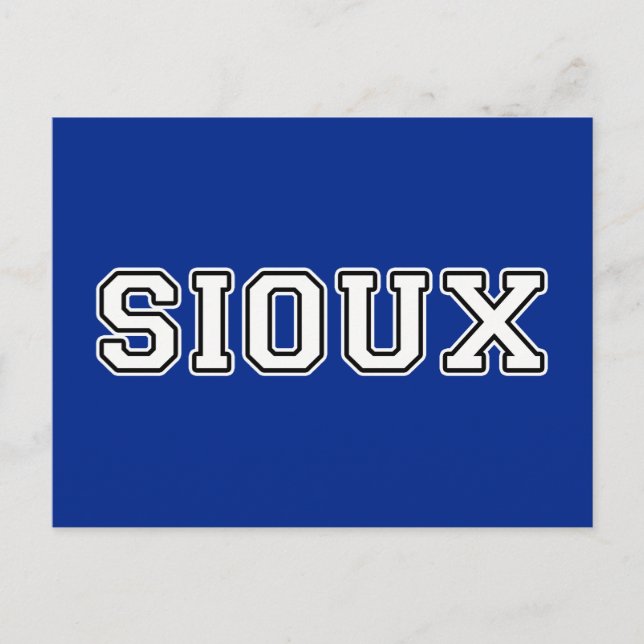 Carte Postale Sioux (Devant)