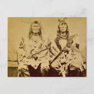 Carte Postale Sioux War Council - Entrevue Vintage