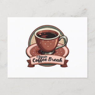 Carte Postale Sip & Savor : Bonjour du Retro Café