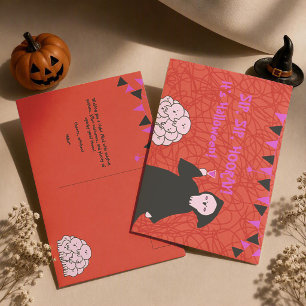 Carte Postale Sip, Sip, Hourra ! C'est Halloween Mignon Faucheur