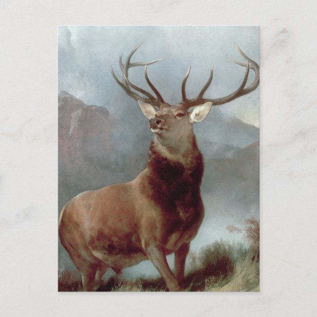 Carte Postale Sir Edwin Landseer | Monarque du Glen, 1851 (Devant)