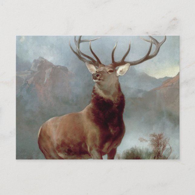Carte Postale Sir Edwin Landseer | Monarque du Glen, 1851 (Devant)