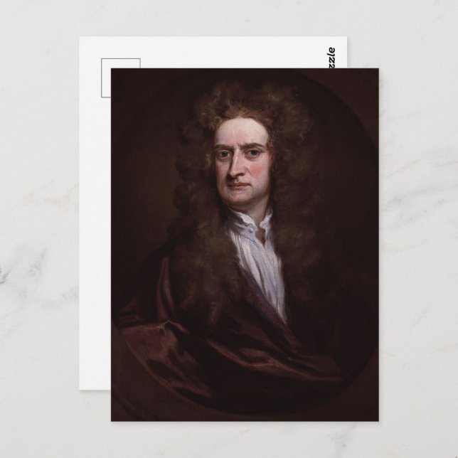 Carte Postale Sir Issac Newton (Devant / Derrière)