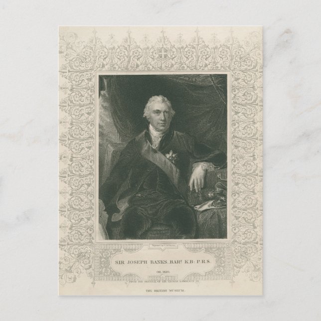 Carte Postale Sir Joseph Banks (Devant)