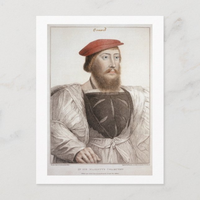 Carte Postale Sir Thomas Boleyn (1477-1539) gravé par Francesc (Devant)