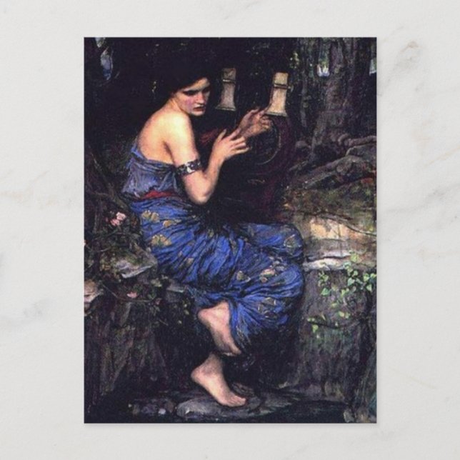 Carte Postale Siren Jouer de la musique pour les marins (Devant)