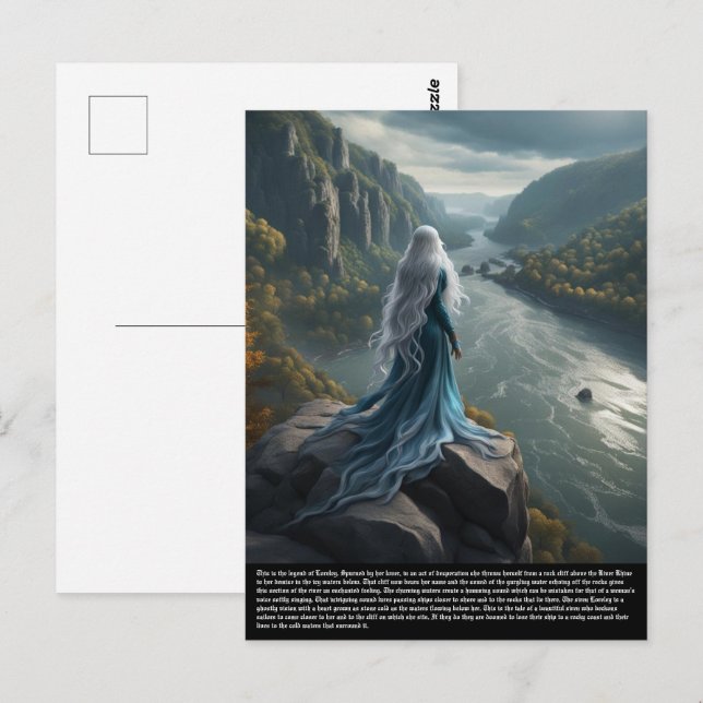 Carte Postale Siren Loreley (Devant / Derrière)