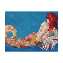 Siren Sister - collage de sirène