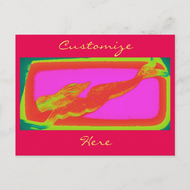 Carte Postale sirène (Devant)