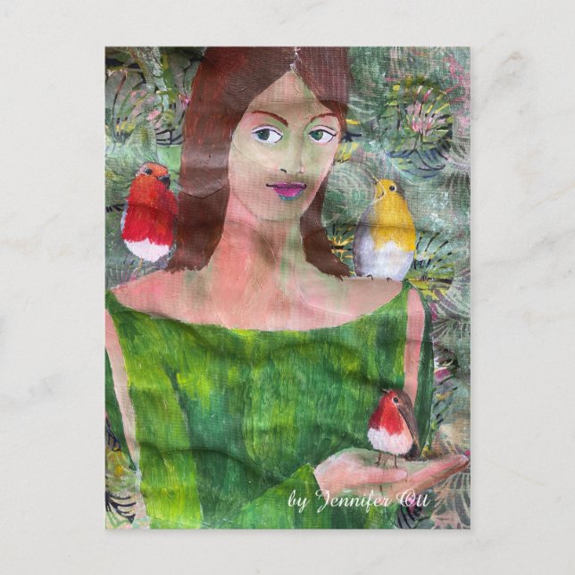 Carte Postale Sirène de printemps (Devant)