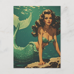 Carte Postale Sirène des Profondeurs