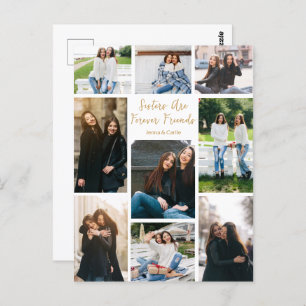 Carte Postale Sisters Forever Friends Photo Collage Citation per