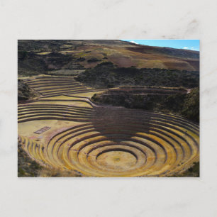 Carte Postale Site agricole de l'Inca à Moray, Pérou