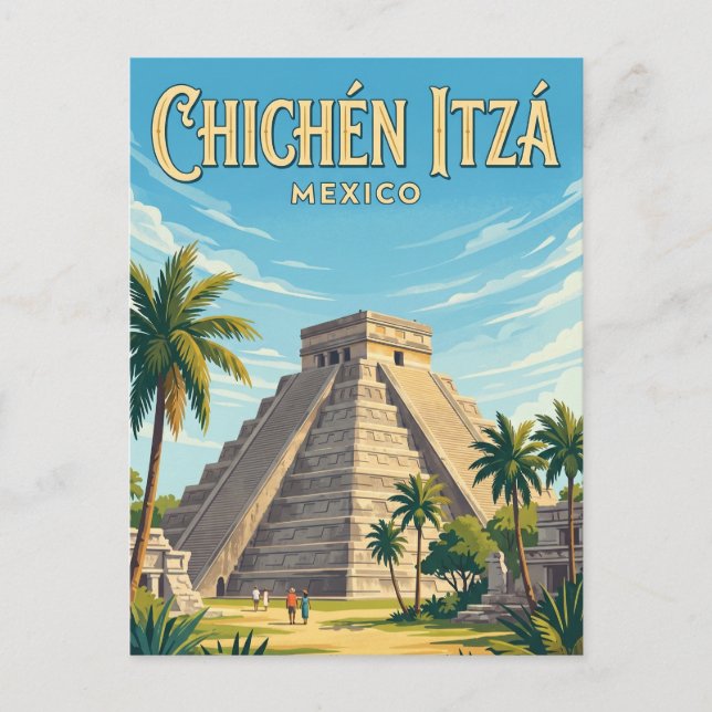 Carte Postale Site archéologique de Chichén Itzá Mexique (Devant)