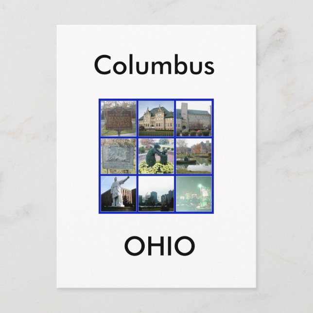 Carte Postale Site de Columbus, Ohio (Devant)