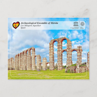 Carte Postale Site du patrimoine mondial de l'UNESCO - Aqueduc d