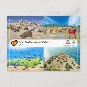 Carte Postale Site du patrimoine mondial de l'UNESCO - Ibiza, bi