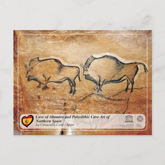 Carte Postale Site du patrimoine mondial de l'UNESCO - La Grotte (Devant)