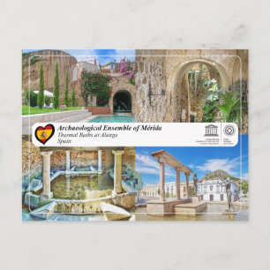 Carte Postale Site du patrimoine mondial de l'UNESCO - Thermes d