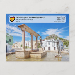 Carte Postale Site du patrimoine mondial de l'UNESCO - Thermes d