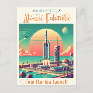 Carte Postale Site Futuriste Atomique Nouvelle Floride