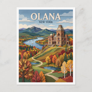 Carte Postale Site historique d'État d'Olana Hudson New York