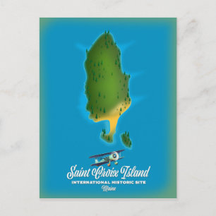 Carte Postale Site historique international de l'île Sainte-Croi