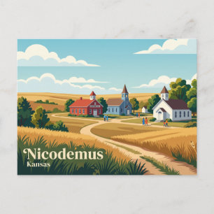 Carte Postale Site historique national de Nicodemus Kansas